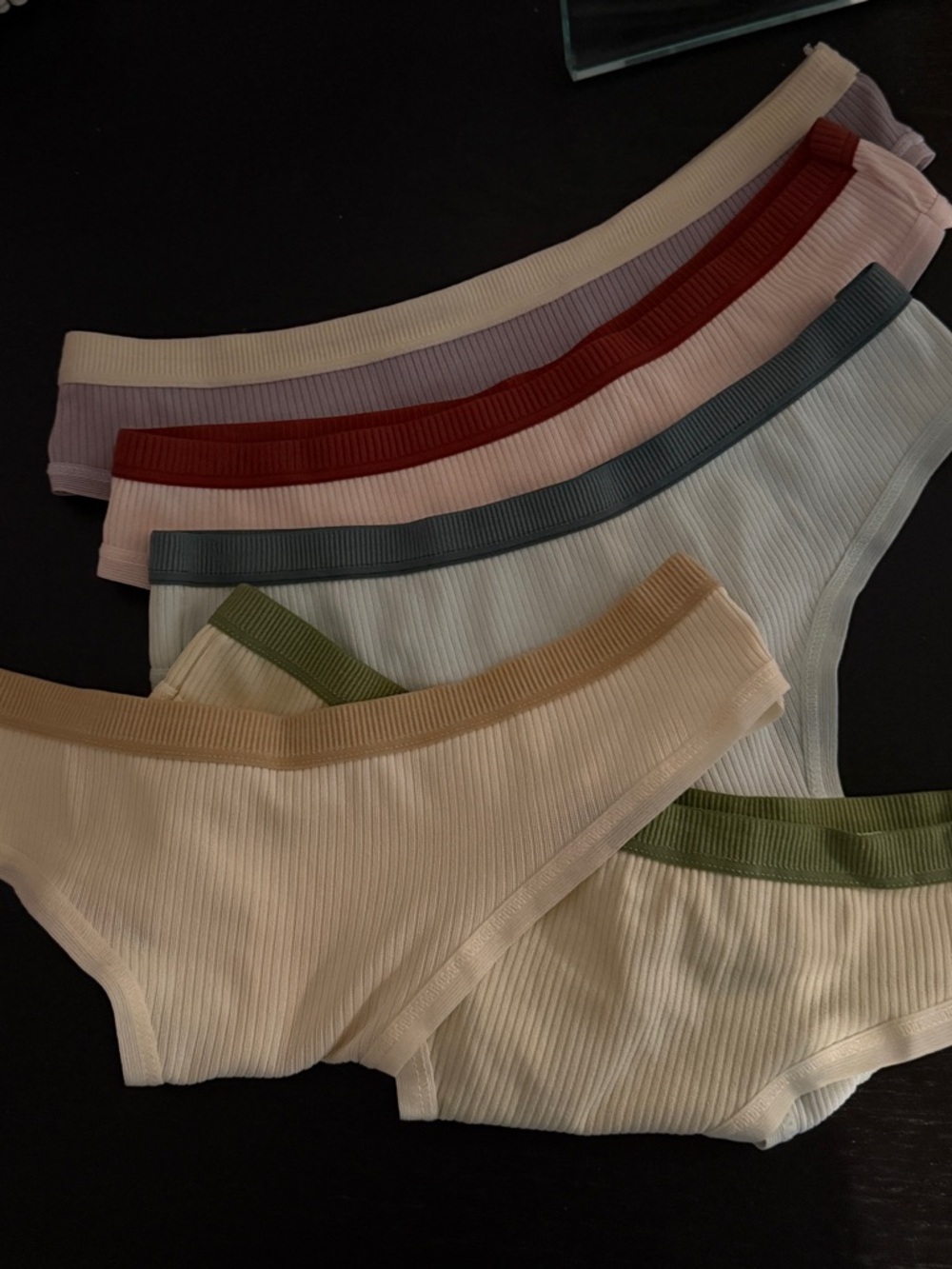 FREE with any purchase! Shein Ribbed Thong Bottoms in Light colors size S